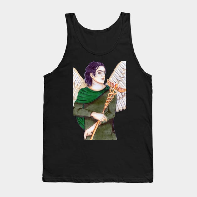 Archangel Raphael the Healer- Teal Tank Top by EarthSoul